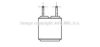 OPEL 03048506 Heat Exchanger, interior heating